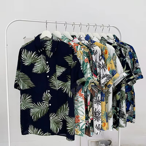 เสื้อฮาวายลายดอกพิมพ์ลายแบบซับลิเมชั่นสำหรับผู้ชาย ผ้าโพลีเอสเตอร์ 100% ระบายอากาศได้ดี ผ้าป๊อปลินถัก กระดุมเดี่ยว สไตล์ชายหาดเขตร้อน - Product Image 4