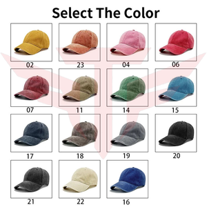 Gorra de Béisbol Unisex de 6 Paneles de Mezclilla Impermeable de Tactus Industries, Gorra Casual Ajustable de Color Sólido Lavado en Algodón para Adultos con Cuatro Detalles Metálicos - Product Image 3