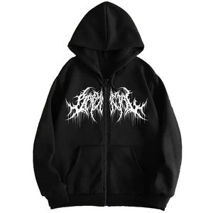 Sudadera con Capucha de Alta Calidad para Hombre, 100% Algodón, Anti-Pilling, con Estampados Gráficos, Estilo Hip Hop, Otoño 2026 - Product Image 1