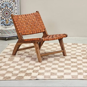 Tapis de laine noué à la main à carreaux Offre Spéciale moderne tapis de salon d'hôtel de haute qualité couverture complète Durable - Product Image 1