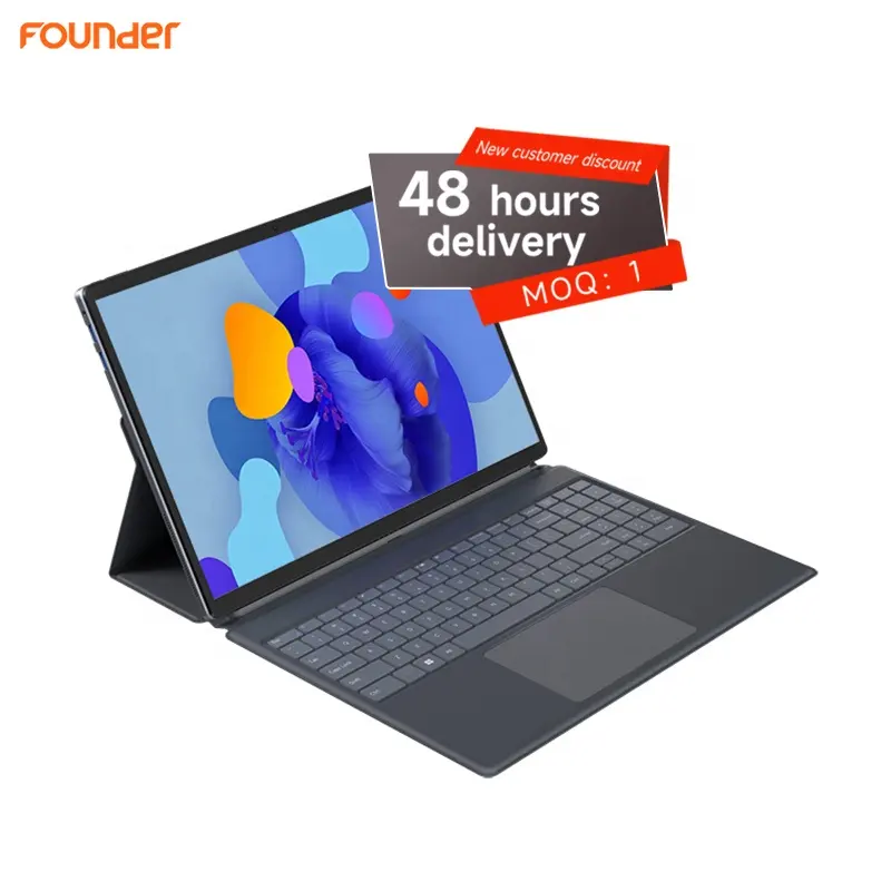 Founder laptops 15.9 inch 2K intel Alde N100 DDR5 16GB RAM 512GB ROM 2in1 portable pc Laptop computer brand new home Business