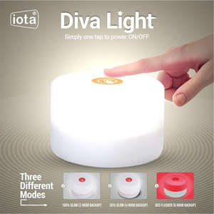 Lampes stroboscopiques LED portables rechargeables avec chargeur, matériau plastique, modèle DV12 - Product Image 2