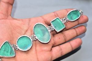 Premium Grade Malachite Bracelet Silver Plated Malachite Bracelets Jewelry - Product Image 4