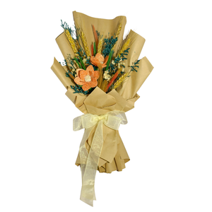 ตะกร้าดอกไม้ใยบวบธรรมชาติแบบพกพา น้ำหนักเบาและเป็นมิตรกับสิ่งแวดล้อม สำหรับการจัดดอกไม้ในวันคริสต์มาสและการตกแต่งงานอีเว้นท์ที่บ้าน - Product Image 1