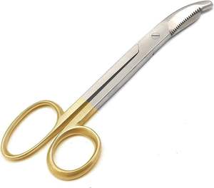 Ciseaux à pansements médicaux Lister à lame dentelée unique, personnalisables avec logo, en acier TC, 24 cm, manuels, par Dentavex - Product Image 5