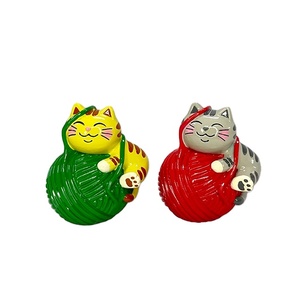 Statue de chat en polyrésine de style japonais de haute qualité faite à la main au Vietnam pour la décoration intérieure et un grand souvenir - Product Image 2