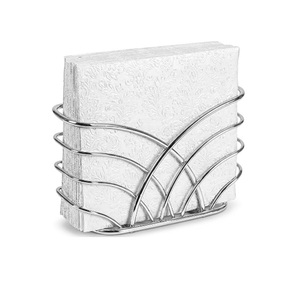 Blue Flower Style Napkin Holder Freestanding Tissue <b>Dispenser</b> Dining Table Napkin Storage for Home Kitchen Restaurant - Product Image 4