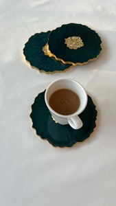 Resin Coaster With Elegant Handmade Design Durable Finish And Smooth Surface Perfect For Protecting Tables - Product Image 3