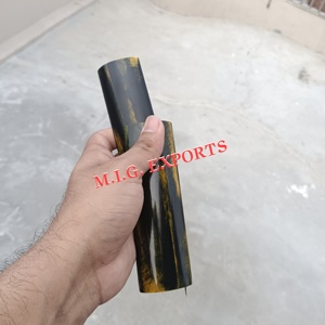 Manches de couteaux et d'épées rustiques faits main en os de buffle demi-rondes, qualité supérieure, écologiques, pour l'art populaire personnalisé - Product Image 6