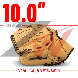 ถุงมือเบสบอล Field Master ขนาด 10.0 นิ้ว สำหรับมือซ้าย เหมาะกับทุกตำแหน่ง ทนทาน ระดับมืออาชีพ ถุงมือเบสบอลและซอฟต์บอลแบบสั่งทำพิเศษ ใหม่ - Product Image 1