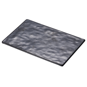 Assiette <span class=keywords><strong>rectangulaire</strong></span> noire en mélamine, texture <span class=keywords><strong>ardoise</strong></span>, incassable, pour steak et brochettes, <span class=keywords><strong>plateau</strong></span> de service pour grillades de restaurant japonais - Product Image 6