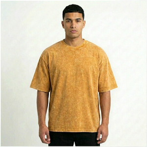 Camiseta Extra Grande de Algodón 100% con Lavado Ácido para Hombre, Fabricada por Profesionales, con Bordado Personalizado, de Secado Rápido y Alto Rendimiento - Product Image 4