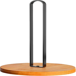 Wooden Base <b>Paper</b> Towel Holder Countertop, <b>Kitchen</b>-Towel-Holder FreeStanding with Non-Slip Base for Bathroom Roll Holders - Product Image 2