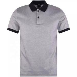 Polo de golf liso para hombre, camisa de manga corta OEM, con diseño de logotipo personalizado, 100% de algodón, color blanco, venta al por mayor - Product Image 3