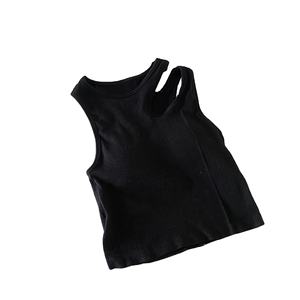 Mujeres Tank Crop Tops Ropa interior sin costuras Mujer Streetwear Hollow Tops Lencería sexy Deportes Íntimos Camisola acolchada Verano - Product Image 3