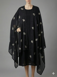 Lot de 12 foulards hijab longs en mousseline florale africaine AHE, qualité supérieure, respirants, châles ethniques d'été avec strass pour musulmanes - Product Image 3