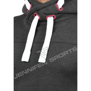 Sweat-shirt de sport OEM en coton et polyester 380 GSM pour l'hiver, personnalisable, à capuche, pour homme, respirant et surdimensionné - Product Image 4