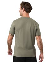 T-shirt pour homme en coton 100% à imprimé graphique vert olive, décontracté, manches courtes, col rond, respirant, séchage rapide, écologique, personnalisé