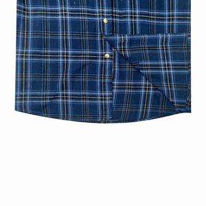 Chemise en flanelle à carreaux pour homme, deux poches, personnalisable, fournie directement par l'usine - Product Image 2