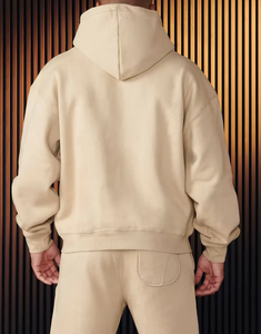 Vente en gros de sweats à capuche personnalisés pour hommes en coton lourd, coupe oversize à épaules tombantes, pour le sport, la gym et le streetwear, avec impression DTG - Product Image 2