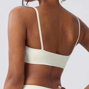 Conjunto de Sujetador Deportivo Ecológico con Efecto Push-Up para Mujer, Espalda Sexy, para Yoga, Running, Fitness, Top Acolchado de Algodón con Forro de Spandex, Tallas Grandes - Product Image 6