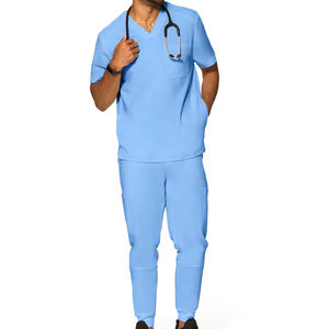 Tenues d'infirmière de qualité supérieure, unisexes, pour l'été, confortables, coupe classique, design uni personnalisable. - Product Image 2