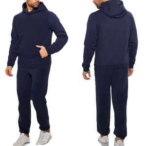 Ensemble de survêtement d'entraînement deux pièces pour homme, personnalisé, à capuche, décontracté, en polaire technique respirante et écologique - Product Image 4
