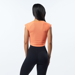 Camiseta sin Mangas de Algodón 100% de Alta Calidad, Transpirable, con Logo, al por Mayor, Camisetas Básicas Cortas para Mujer, Camiseta Velocity para Mujer - Product Image 4