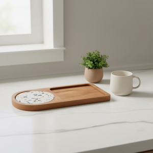 Elegant Printed Wooden Breakfast Coffee Serving Tray <b>for</b> Home Decor Durable <b>Kitchen</b> Tray with <b>Table</b> Decoration & Accessories - Product Image 3