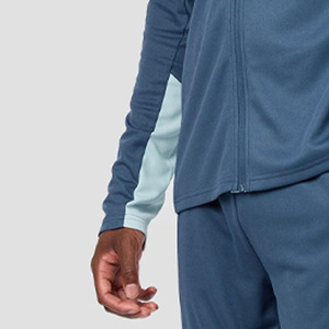 Conjunto Deportivo de Invierno para Hombre, con Capucha, Bloques de Color, 100% Algodón, Transpirable, Chaqueta con Cierre y Pantalones Jogger de Secado Rápido - Product Image 3