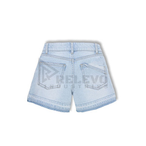 Shorts en jean unisexe personnalisés, style streetwear hip-hop, respirants, sans taille élastique, coupe oversize, vêtements de mode, fournisseur en gros - Product Image 4