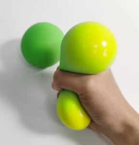 ชุดลูกบอลออกกำลังกาย EPP แบบพกพา ขนาด 65 มม. สีเหลืองส้ม ของเล่นคลายเครียดสำหรับการฝึกออกกำลังกาย - Product Image 2