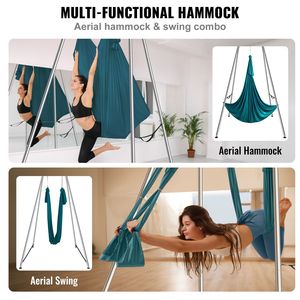 Supporto per Amaca da Yoga Aereo, Altezza 9,67 piedi, Amaca Aerea Portatile da 6,6 Iarde, Massima Lunghezza 551,1 pollici - Product Image 6