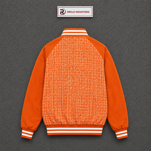 Veste universitaire orange élégante et tendance, imprimé lettres, fermeture éclair en polaire, légère, athlétique, manches longues, mode urbaine - Product Image 6