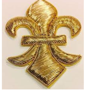 Insignias de tela de lona bordadas con hilo de oro 3D 2026 con logotipo personalizado, hechas a mano, de alta calidad, servicio OEM personalizado, marca personalizada, entrega en 7 días - Product Image 1