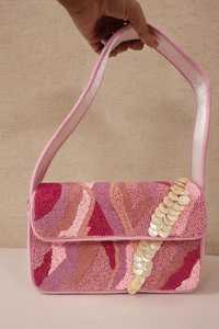 Sac à main rectangulaire en toile bleue fait main ALI FASHION ART avec broderie de tortue verte, lavable et pour usage quotidien - Product Image 5