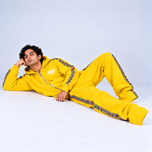 Men's Multi-Color Rhinestone Fleece <b>Hoodie</b> Two Piece Relaxed Baggy Fit Tracksuit Outdoor <b>Zip</b> Up Spring <b>Pocket</b> Sweatpants Set OEM - Product Image 2
