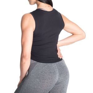 Débardeur long pour femme à ourlet incurvé, respirant et extensible, pour la gym, le fitness et le yoga, vêtements de sport, vente en gros OEM - Product Image 3