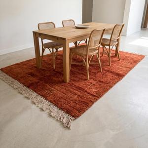 Premium Rust Orange Hand Knotted Wool Classic Floral <b>Flat</b> Pile Area <b>Rug</b> Fringe Soft Plush Carpet Living Room Bedroom Decor - Product Image 4