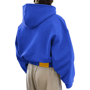 600g Fashion <b>Zip</b> <b>up</b> Hoodie Batwing Sleeve Solid <b>Cardigan</b> Custom Print Embroidery Autumn Winter Outerwear With Custom Design - Product Image 3