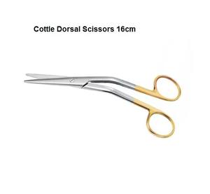 Ciseaux dorsaux manuels en acier inoxydable ENT Cottle 03-457-160, ensemble d'instruments chirurgicaux pour une coupe précise des tissus nasaux - Product Image 4