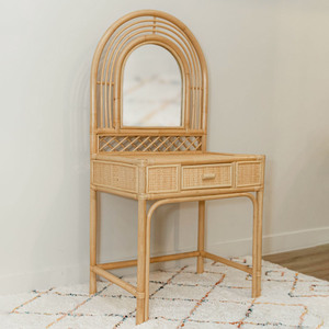 Adorable bedroom vanity <b>table</b> for child modern rattan toy makeup desk baby girl <b>dressing</b> <b>tables</b> - Product Image 2