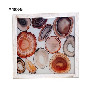 WallDecor Bohemian Butterfly Eco-Friendly Agate/Sticker Wall Art <b>Mirror</b> Home Decor for Living Room Indoor Use - Product Image 2