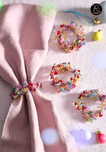 Dinnerware Table Napkin Rings Beaded Napkin Cloth <b>Tissue</b> Ring For Decoration Table In <b>Wedding</b> Buy Direct From Supplier - Product Image 5