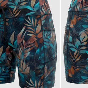 Pantalones Cortos de Yoga de Poliéster en Oferta, Sin Costuras, Personalizados, Impresos, Elásticos, para Gimnasio, Control de Abdomen, Correr y Ciclismo - Product Image 4