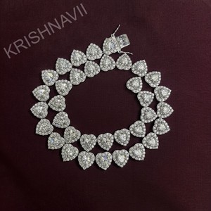 Collier de luxe en argent 925 plaqué or avec moissanite taille émeraude 10MM, chaîne tennis hip-hop, style premium et tendance - Product Image 1