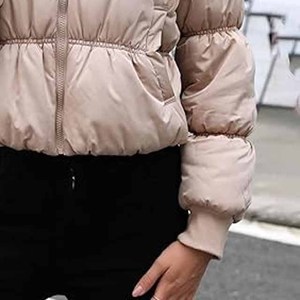 Women'<b>s</b> Oversize <b>Lightweight</b> Puffer <b>Jacket</b> Warm Padded Winter Coat Hooded <b>S</b>-5XL - Product Image 4