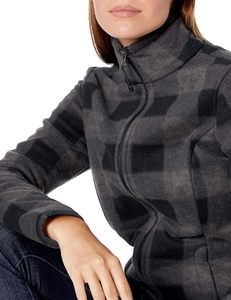 <b>Women's</b> <b>Waterproof</b> 100% Polyester Fleece Jacket Full Zip Stand Collar <b>Winter</b> <b>Coat</b> - Product Image 5