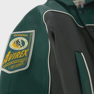 แจ็คเก็ตบอมเบอร์หนังวินเทจ Avirex Canadian Division สำหรับผู้ชาย |   เสื้อโค้ตนักบิน A.C.D รุ่น High-Volume สไตล์วินเทจ - Product Image 3