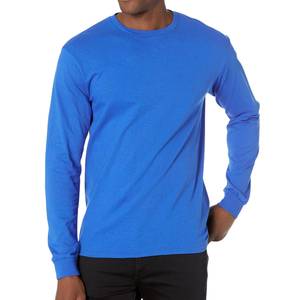 T-shirt en coton à manches longues, streetwear pour homme, respirant, décontracté, coupe ample, fabricant OEM - Product Image 3